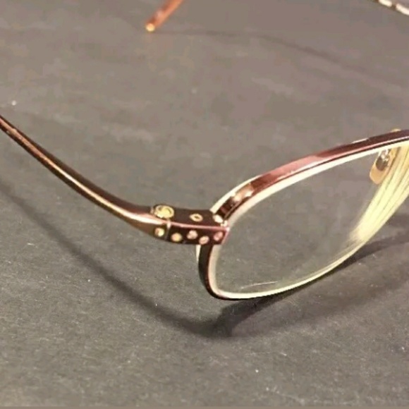 Vera Wang Luxe Gem Titanium Eyeglasses Brown - Picture 3 of 6